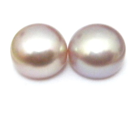 Natural Colours 8-8.5mm Half Drilled Button Pairs